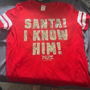 *NEVER WORN* VS pink Christmas shirt